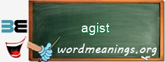 WordMeaning blackboard for agist